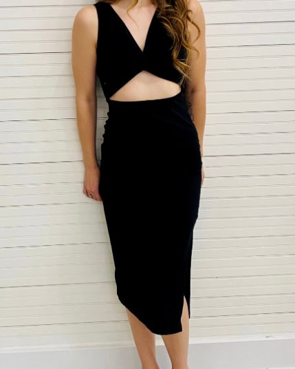 NLT twist jersey dress
